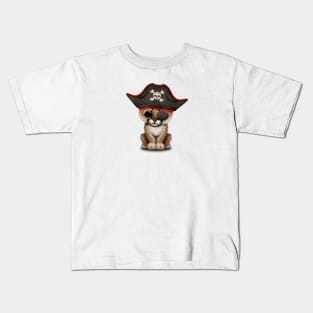 Cute Baby Cougar Cub Pirate Kids T-Shirt